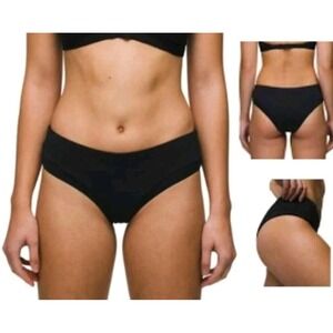 NWT Prana Upswell Swimsuit Bottoms Black Bikini Small Cheeky Summer‎ Swim  Beach
